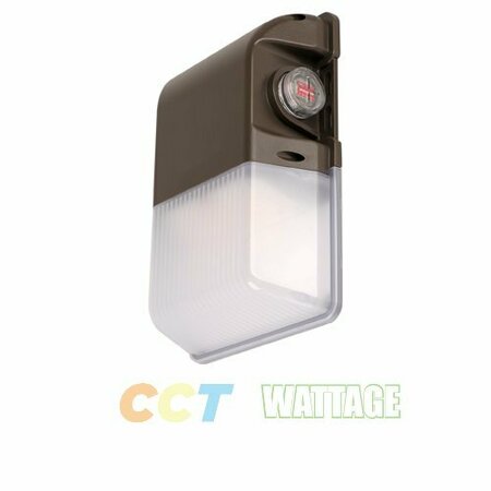 PORTOR LED Mini Wall Pack Luminaire, CCT and Wattage Selector PT-WPM3-3CP